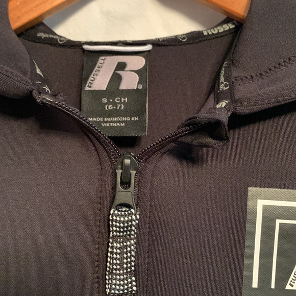 Russell youth small 6-7 black 360 dri-power tech jacket excellent condition - Picture 3 of 11